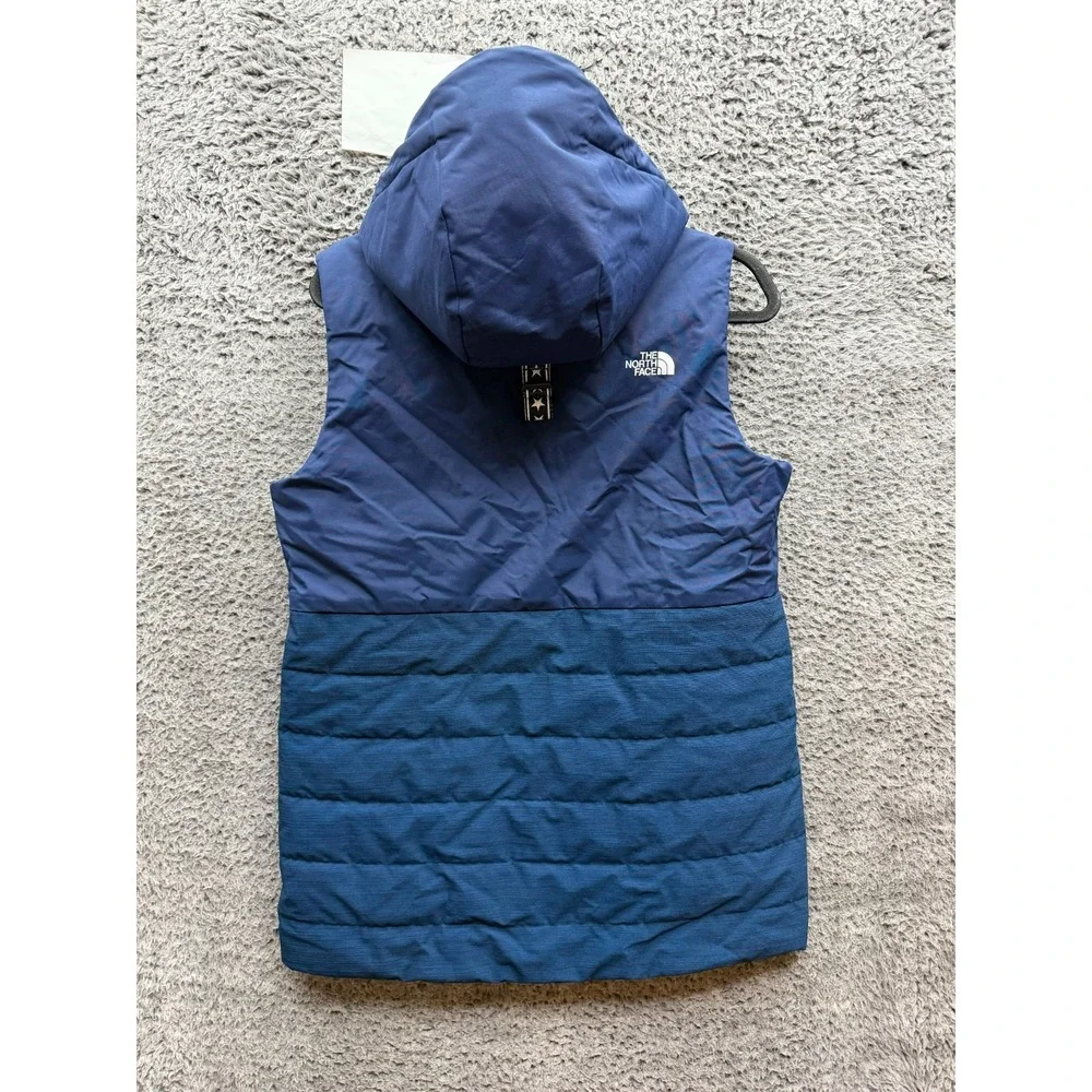 NWOT The North Face USA Insulated Hooded Ski Vest Navy Blue Women's Size M